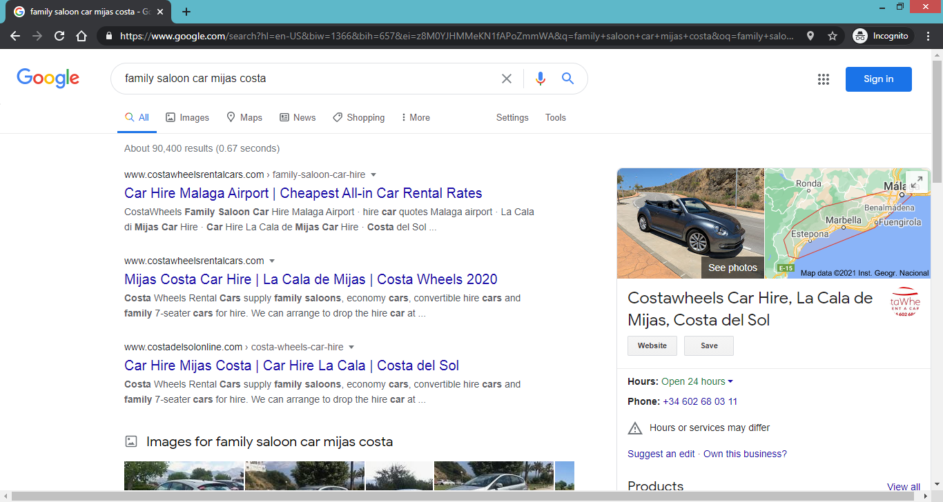 Get found in Google on the Costa del Sol